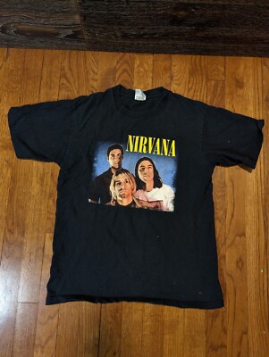 Vintage 2005 Nirvana Shirt Anvil Trio Kurt Cobain Size Small | eBay