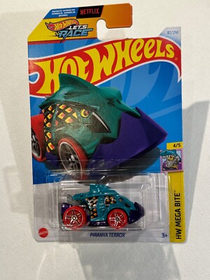 2024   Hot Wheels   Piranha Terror. 4/5 HW Mega Bite, # 87/250 Let's Race