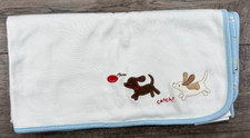 New Gymboree Baby Boy Dog Park Catch Baby Blanket Rare