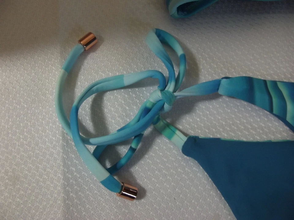 Traje de baño BIKINI 2 piezas Swim System - Bandeau 34D Bottom M Ocean Oasis nuevo con etiquetas $148 Foto 4 de 4