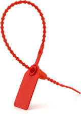 Plastic Tamper Seals, 100Pcs Tamper Self-Locking Security Zip Tie, Security Tag