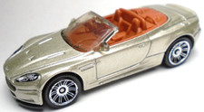2011 MATCHBOX ASTON MARTIN DBS VOLANTE CHAMPAGNE 1:64 DIECAST 2 3/4  CAR W/ RED