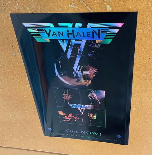 VAN HALEN 1978 debut era holographic color changing DLR Roth 16" x 24" poster - 第 5/5 張圖片