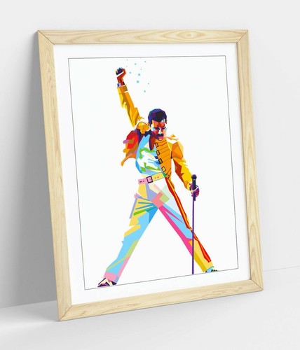 RAINBOW FREDDIE MERCURY -DEEP FRAMED CANVAS WALL SPLASH ART PICTURE PAPER PRINT - Picture 13 of 14