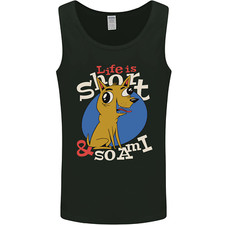 Life is Short Chihuahua Dog Mens Vest Tank Top