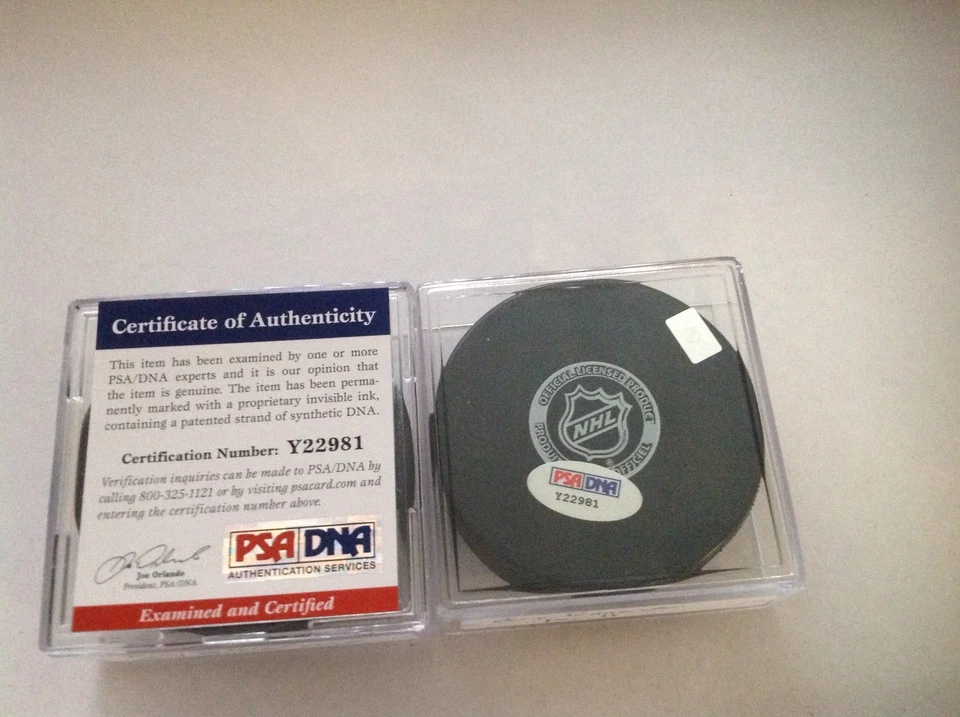 Cory Schneider Signed NJ New Jersey Devils Hockey Puck PSA DNA COA Autographed a - Image 2 of 3