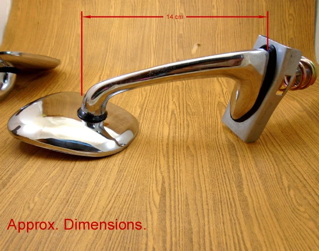 PARA TOYOTA COROLLA KE70 KE75 TE75 1979-84 PAR DE ESPEJOS RETROVISORES GUARDABARROS CROMADOS DIESTRO/DERECHO Foto 3 de 4