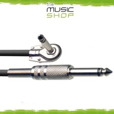 Stagg 20ft (6m) Instrument Cable Straight/Flat Angle Ends - SGC6PL (Guitar Bass)