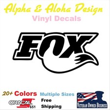 Calcomanía de vinilo troquelada Fox pegatina de camión coche computadora portátil ventana