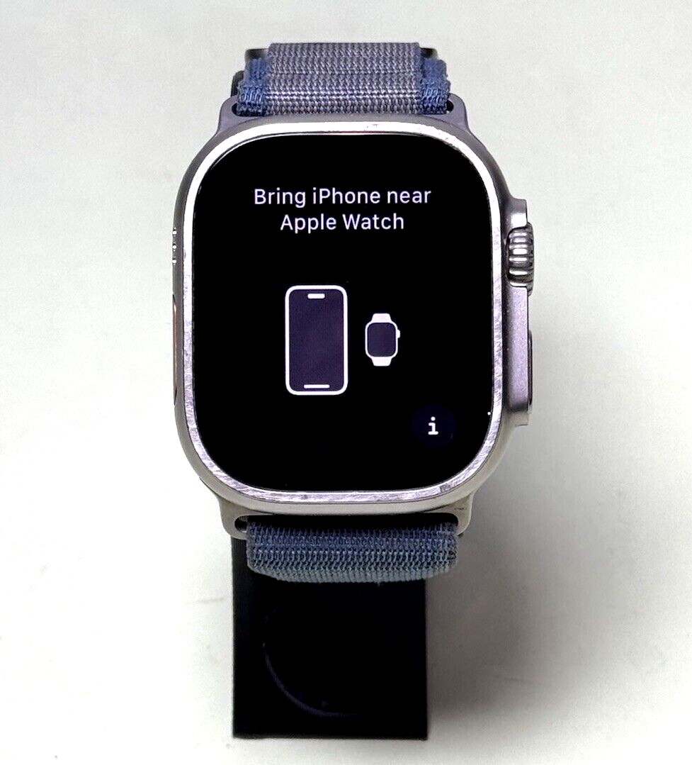 Apple Watch Ultra 2 (GPS + Cellular) 49mm Titanium Case w/ Alpine Loop - Blue