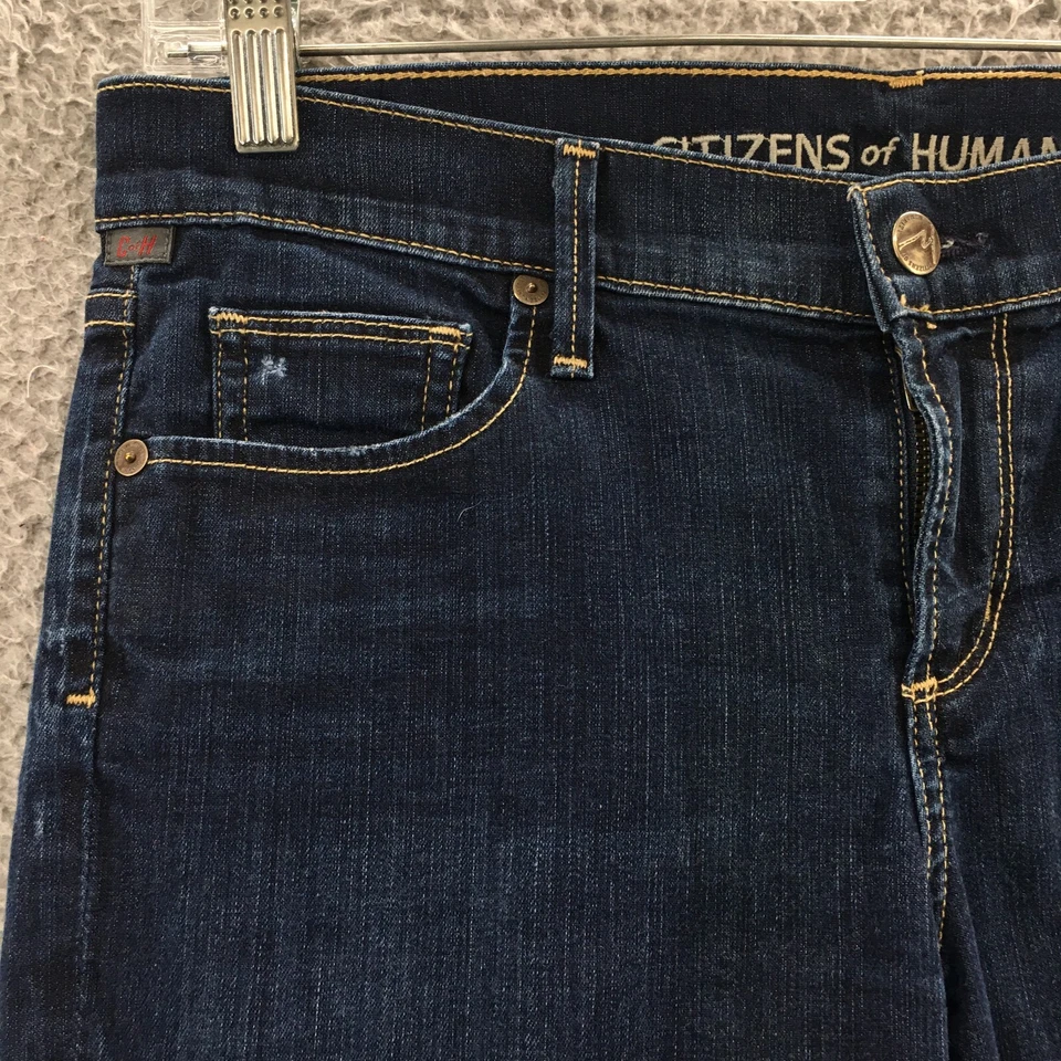 Pantalones de mezclilla azul Citizens Of Humanity Ava pierna recta para mujer 29 (32x27 real) Foto 4 de 4