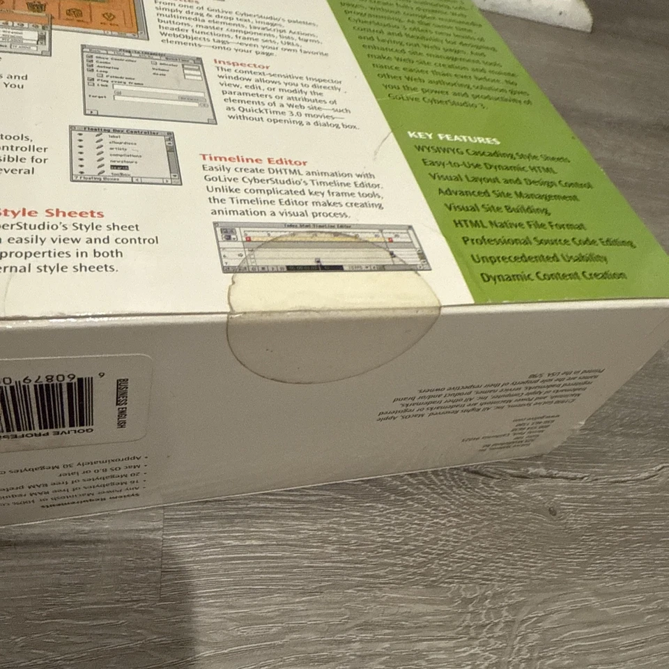 Brand New Sealed GoLive CyberStudio 3 for Power Macintosh full-version  - Image 4 of 4