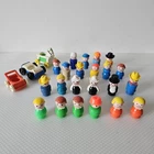 Vintage Lot of 26 Fisher Price Little People Play Family Figures Plastic 1972