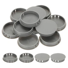 Plastic Hole Plugs, 55 Pcs 2"(50mm) Round Plastic Hole Caps, Gray