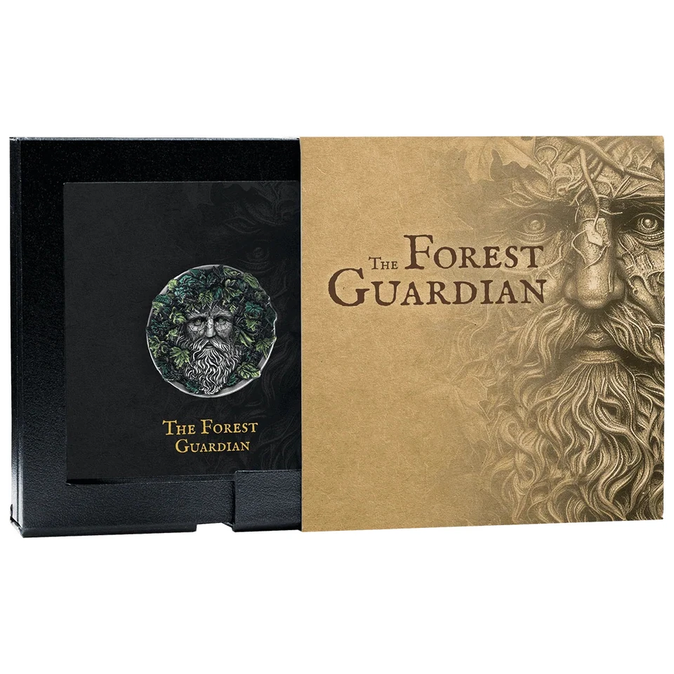 2025 Niue Forest Guardian 2 oz Silver Digital Printed High Relief Antiqued Coin - Image 3 of 3