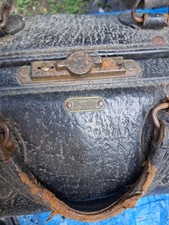 Sac médical ancien vintage EMDEE by SCHELL cuir médecin brevet 1 985 521