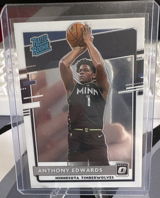 Panini 2020-21 Donruss Optic Rated Rookie Anthony Edwards RC #151 Wolves