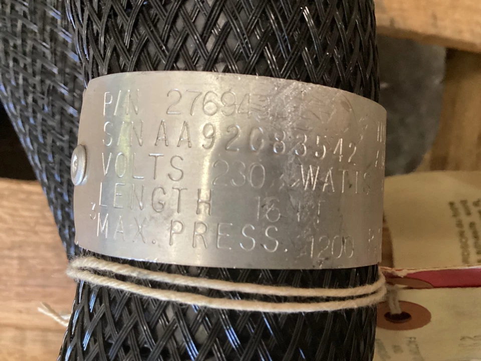 SIN USAR - Manguera de pegamento térmico Nordson 276943A 230 V, 16 pies, 16 pies Foto 3 de 4