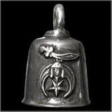 Pewter Motorcycle Gremlin Bell Shriner Sword Star Logo Made in the USA