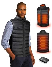 Heated Vest for Men with Battery Pack Included, Rechargeable Electric Heating...