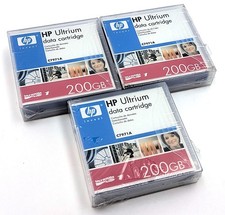 Lot of 3 NEW HP C7971A Ultrium 200GB LTO-1 RW Tape Data Cartridge Storage Sealed