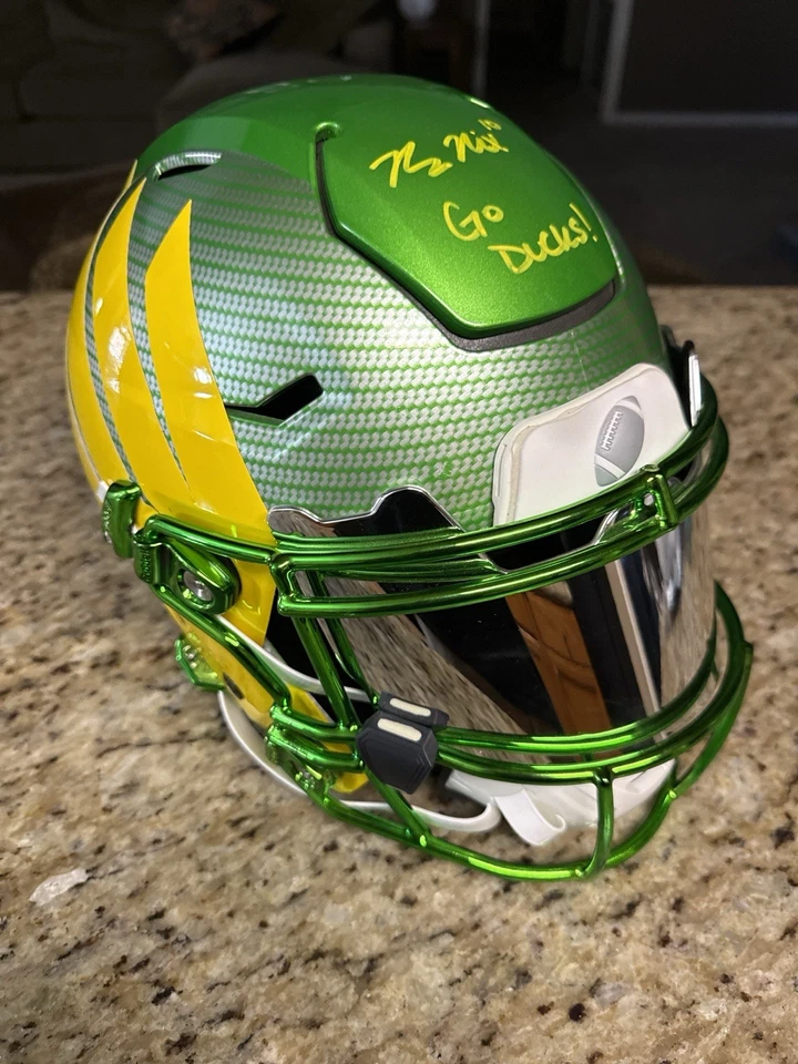 Oregon Ducks Bo Nix Custom, Authentic Speed, Flex, Signed, And Certified - Image 3 of 3