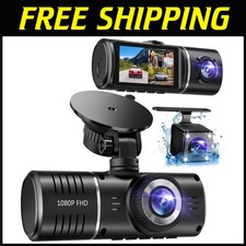 Triple Dash Cam 3 Channel Car Camera 1080P Loop Recording