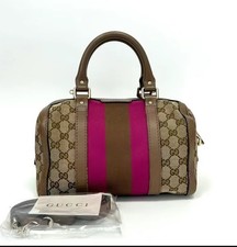 Gucci Vintage GG Canvas Joy Small Boston Bag ...