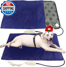 Pet Heating Pad for Large Dogs  Cats 34X21 Waterproof Heated Bed..........