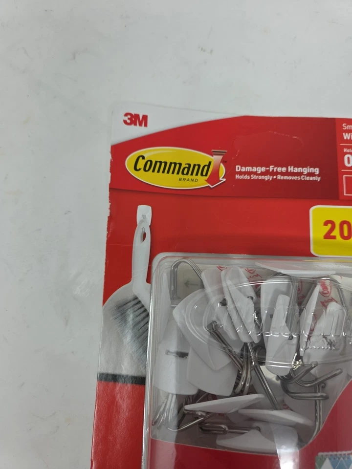 2 Pack 3M Command Small Wire Toggle Hooks White 20 Hooks 24 Strips x2=40 Total  - Image 4 of 4