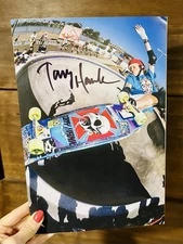 Retro Autographed Signed Tony Hawk Skateboarding Poster