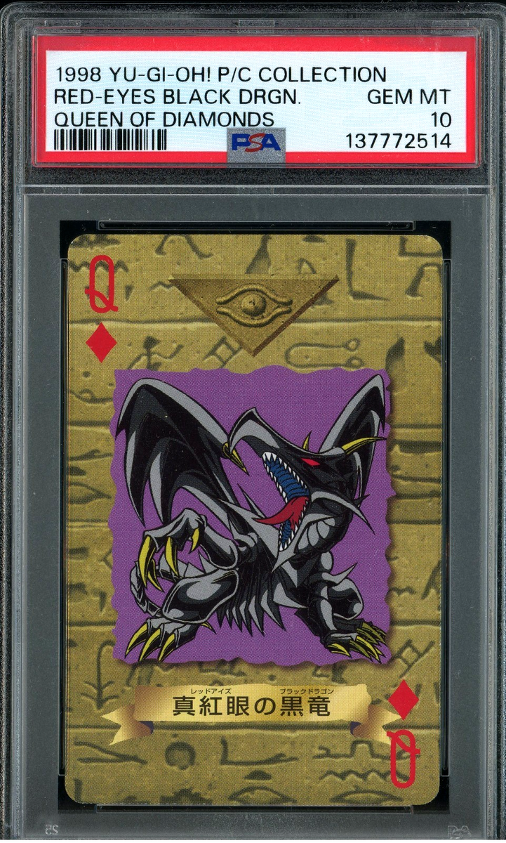 PSA10 遊戯王　旧アジア版　RED-EYES B.DRAGON 1998 YuGiOh Toei Poker Card Red Eyes Black Dragon PSA 10 GEM MINT