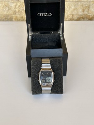 Citizen Ana-digi Temp Quartz 8982-088549 Chronograph Vintage Men's