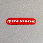VINTAGE  FIRESTONE TIRES CRATE TAG PORCELAIN SIGN CAR GAS TRUCK OIL MOTORCYCLE