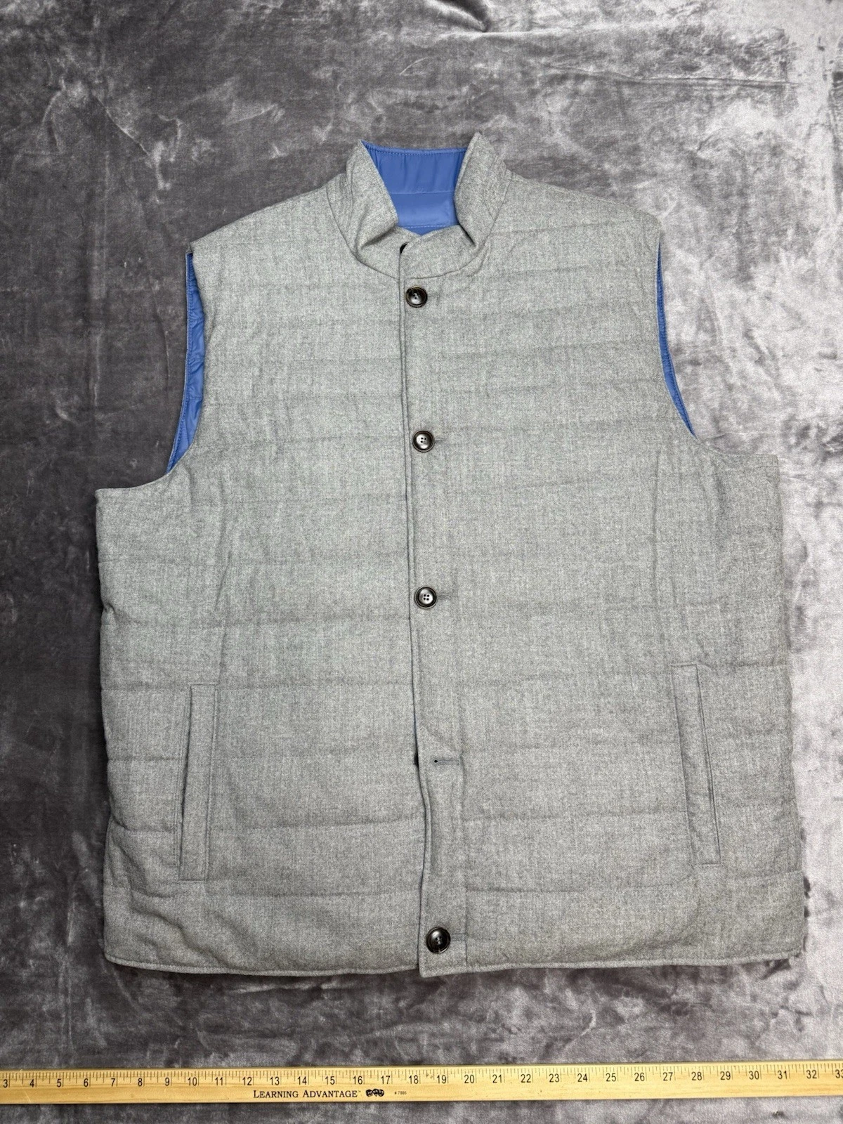 Peter Millar Collection Cerro Reversible Vest | 2XL | Polyester/Wool | MSRP $548