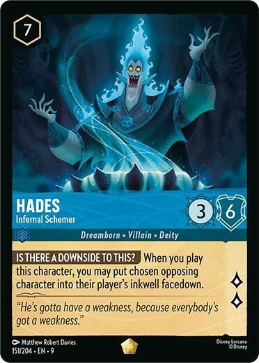 Hades - Infernal Schemer 151/204 Fabled Regular