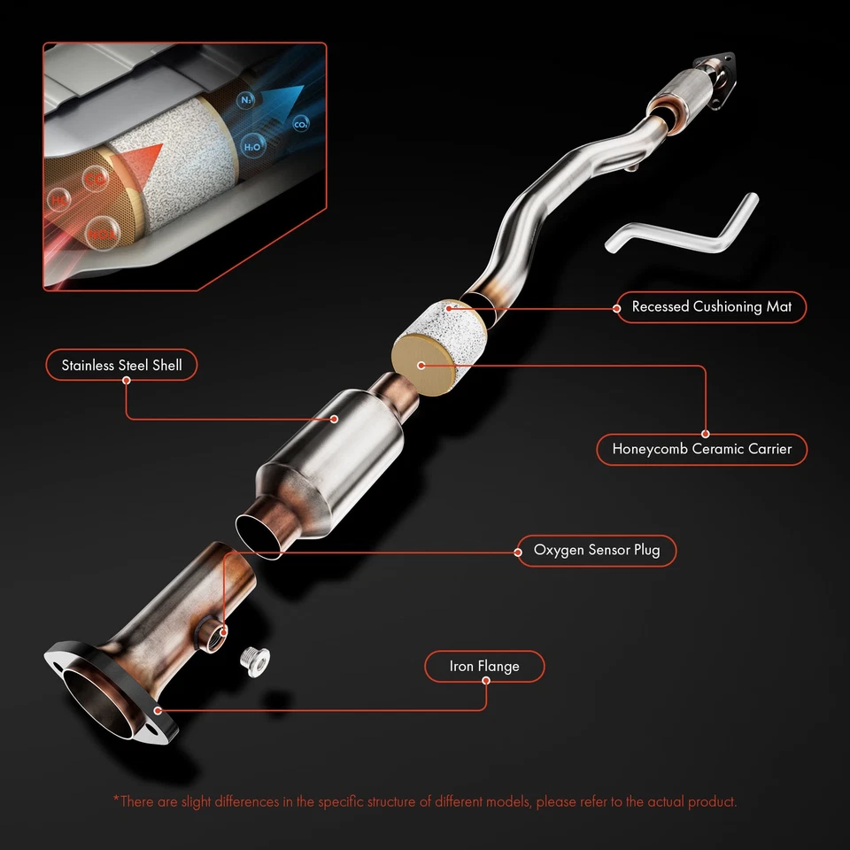 Convertidor catalítico para Mazda CX-5 2013-2020 L4 2,0 L 2,5 L deportivo utilitario 4 puertas Foto 4 de 4