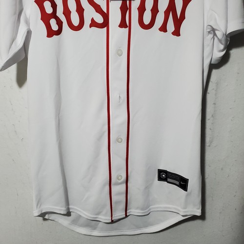 Boston Red Sox Jersey Mens Small White MLB Baseball Nike Bogaerts 2 Shirt NWT - Picture 4 of 13