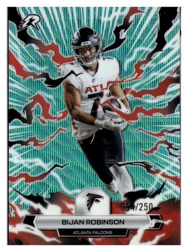 2025 Topps Resurgence #5 Bijan Robinson Aqua Surge Refractor #/250