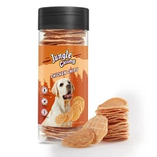 Dog Treats, Single Ingredient Chicken Chips, Crunchy Jerky Chip Training Trea...