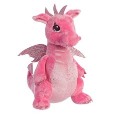 12" Dahlia Dragon Plush Enchanting Sparkle Tales
