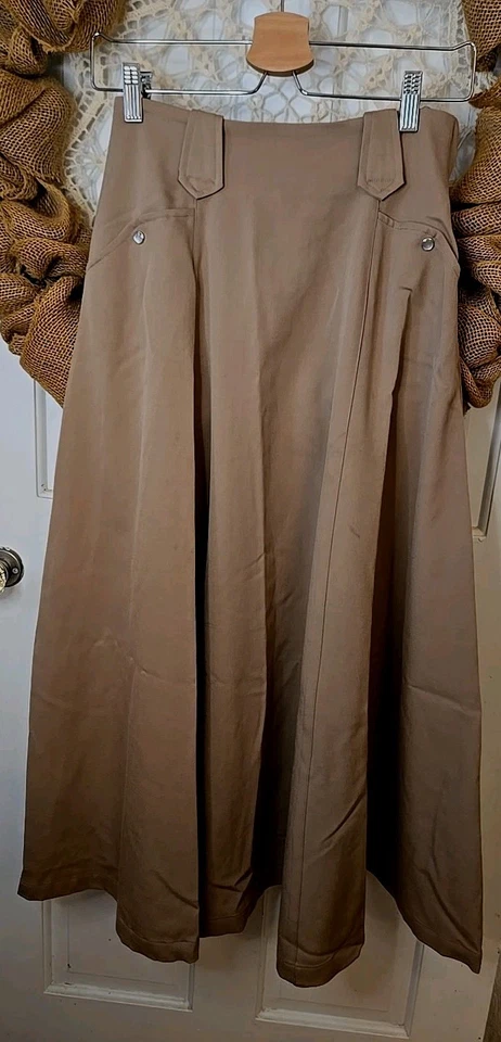 Rare VTG Ralph Lauren Country Wool Maxi Skirt 6 Tweed Equestrian Cottagecore  - Image 3 of 4