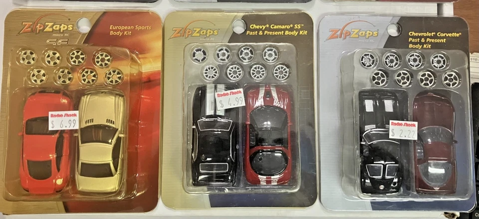 Lot of 6 NIP Zip Zaps Micro RC Body Kits FAST+FURIOUS-Camaro-Corvette-European+ - Image 3 of 4