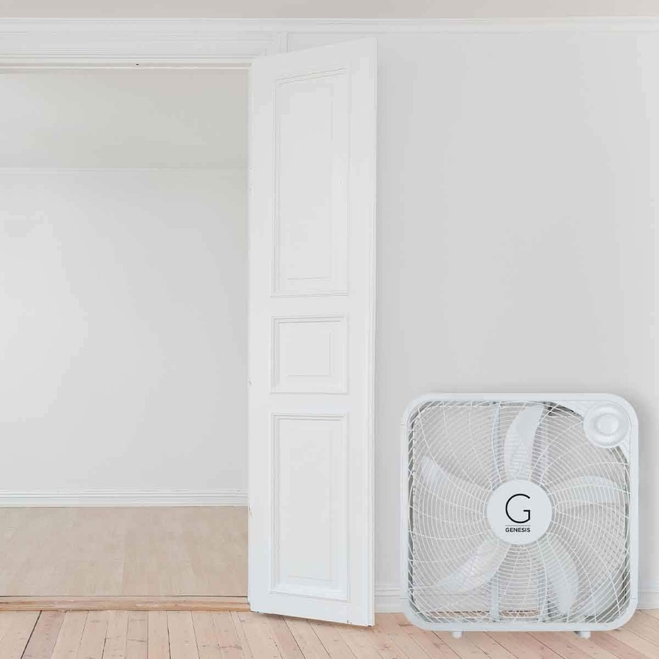 Porable Box Fan 20 Inch Box Fan 3 Speed High Velocity Portable Floor Cooling White | eBay