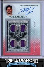 2021 Topps Sterling Nolan Arenado Quad Game-Used Patch Auto Red #2/5 A378