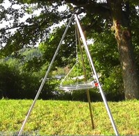 Dreibeingrill Mit Rost 80 Cm Edelstahl Schwenkgrill Gartengrill