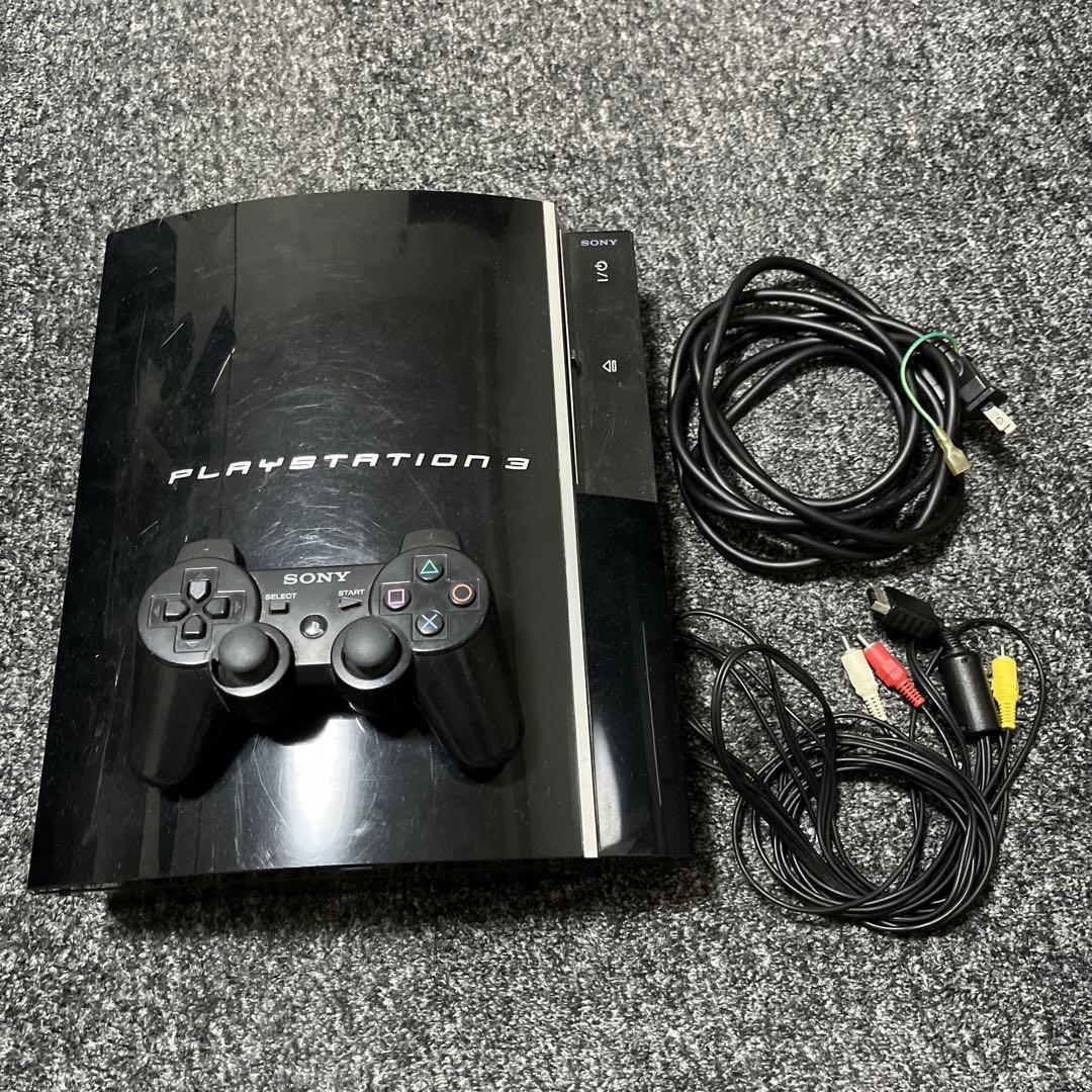 Sony PlayStation 3 PS3 CECHA00 60GB First Black Model Console Only 