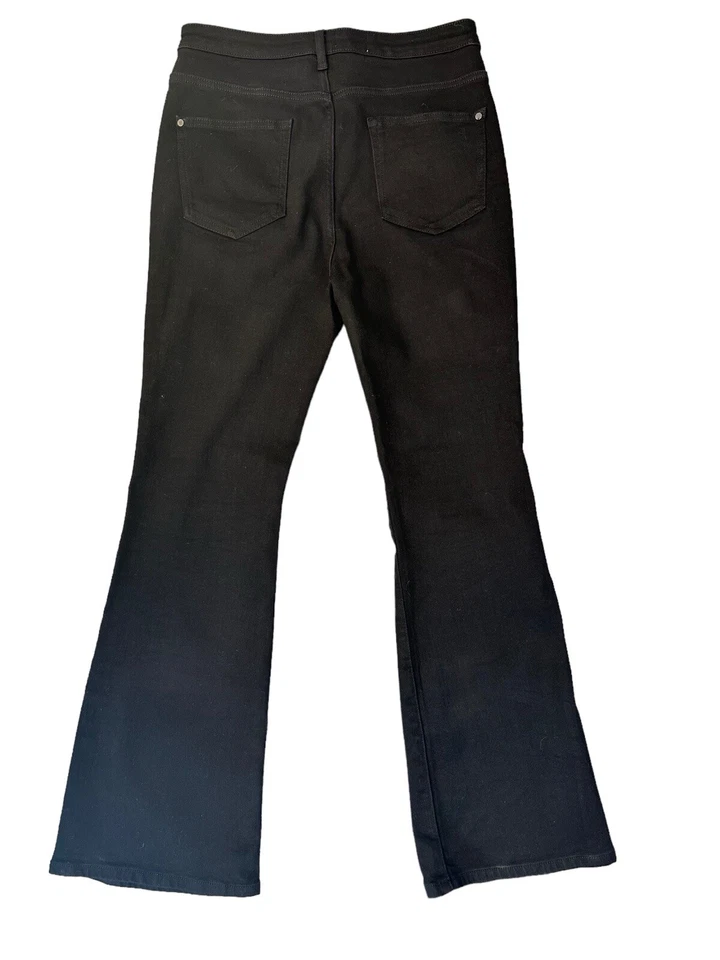 Anthropologie Pilcro Women’s Black Sz 31 The Icon Flare Boho Hippie Rocker - Image 2 of 4