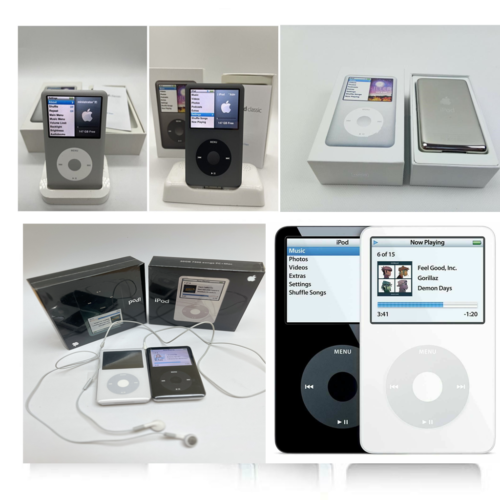 iPod Classic 5e 6e 7e génération 30 Go 60/80 Go 120 Go 160 Go 1 To toutes couleurs neuf - Photo 1 sur 16