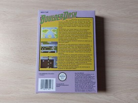 Caja y manual de reemplazo de Boulder Dash NES